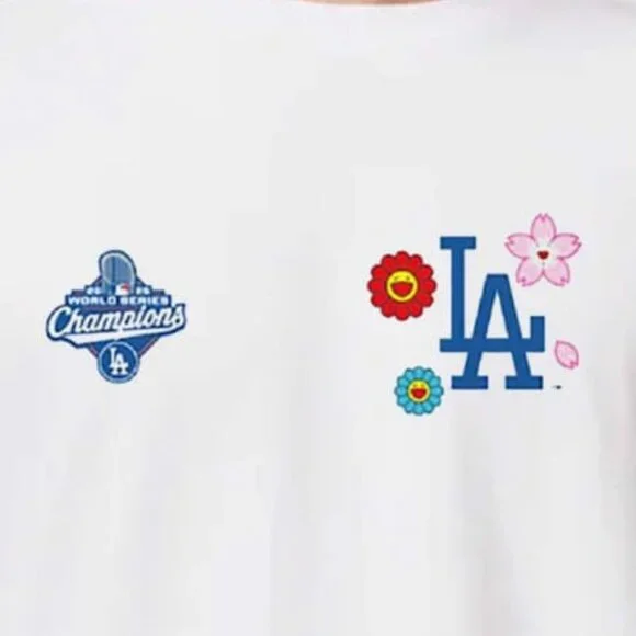 Murakami X Los Angeles Dodgers 2025 World Series Champions Legacy T-shirt 89 - Picture 2 of 5